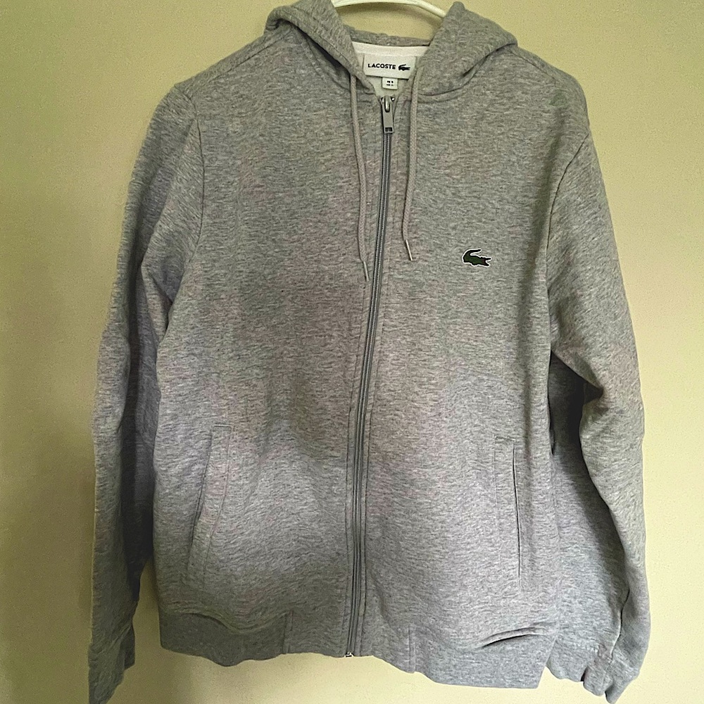 Men’s gray Lacoste hoodie